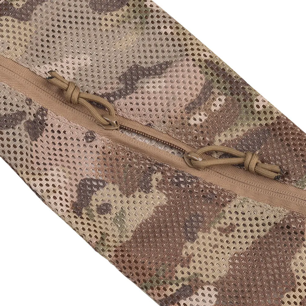Bolsa de malla de almacenamiento para exteriores, 6x12 pulgadas, para acampar, senderismo, caza, organizar artículos diversos, bolsa de red, bolsillo táctico para accesorios deportivos Airsoft - imagen 3