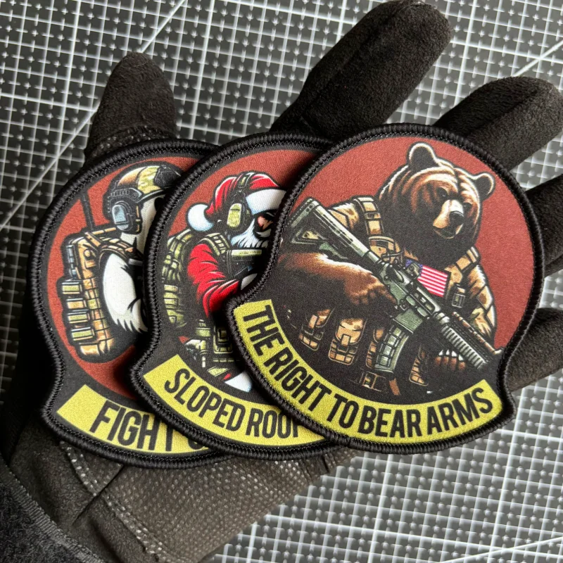 Parche táctico del ejército "los brazos derechos de entender", parches de infantería con estampado, insignia de moral de soldado con gancho y bucle, pegatina para mochila militar - imagen 3