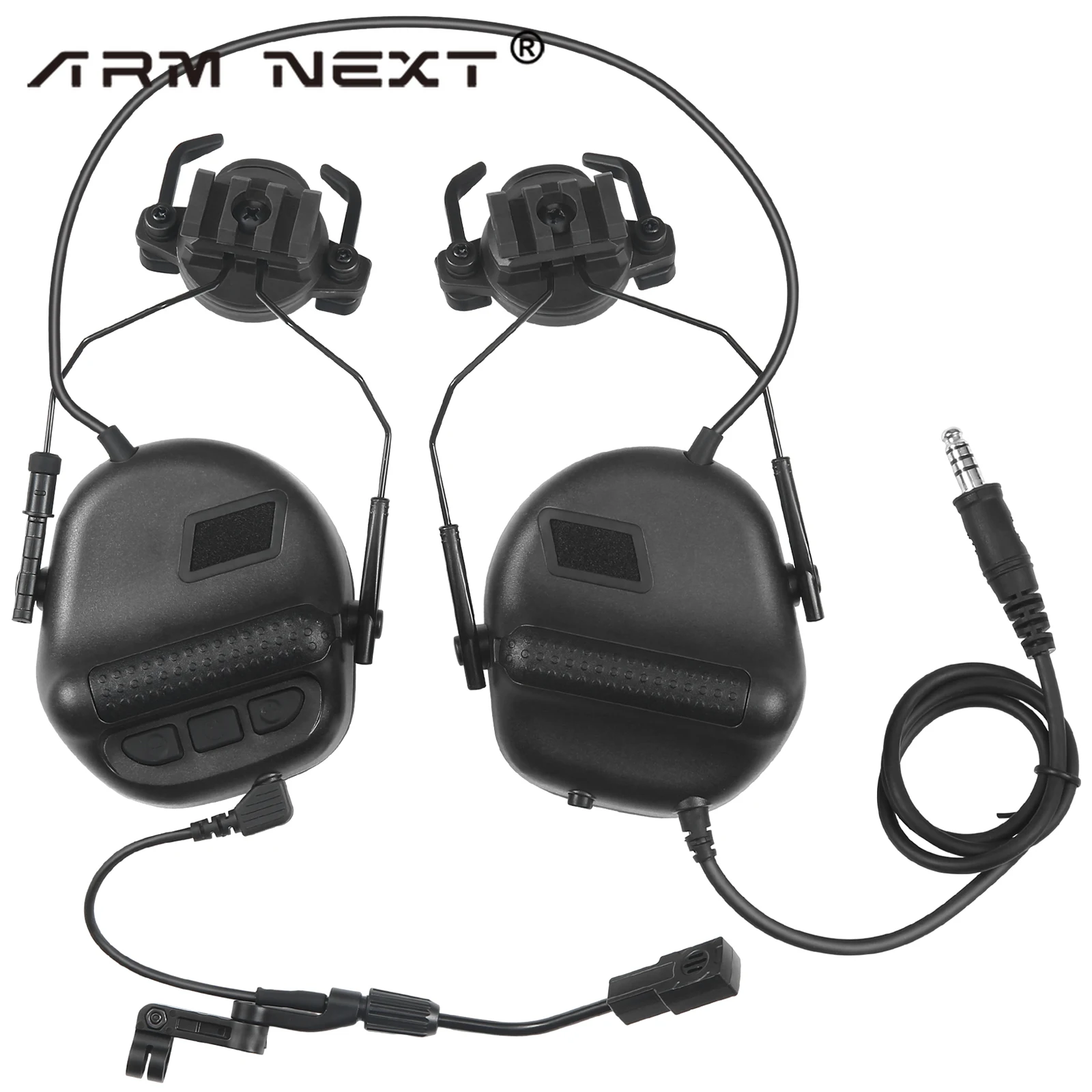 Auriculares para casco táctico ARM NEXT F20, orejera militar, protección auditiva electrónica, reducción de ruido de caza - imagen 3