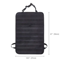Panel Molle táctico organizador asiento coche nailon a prueba de caídas