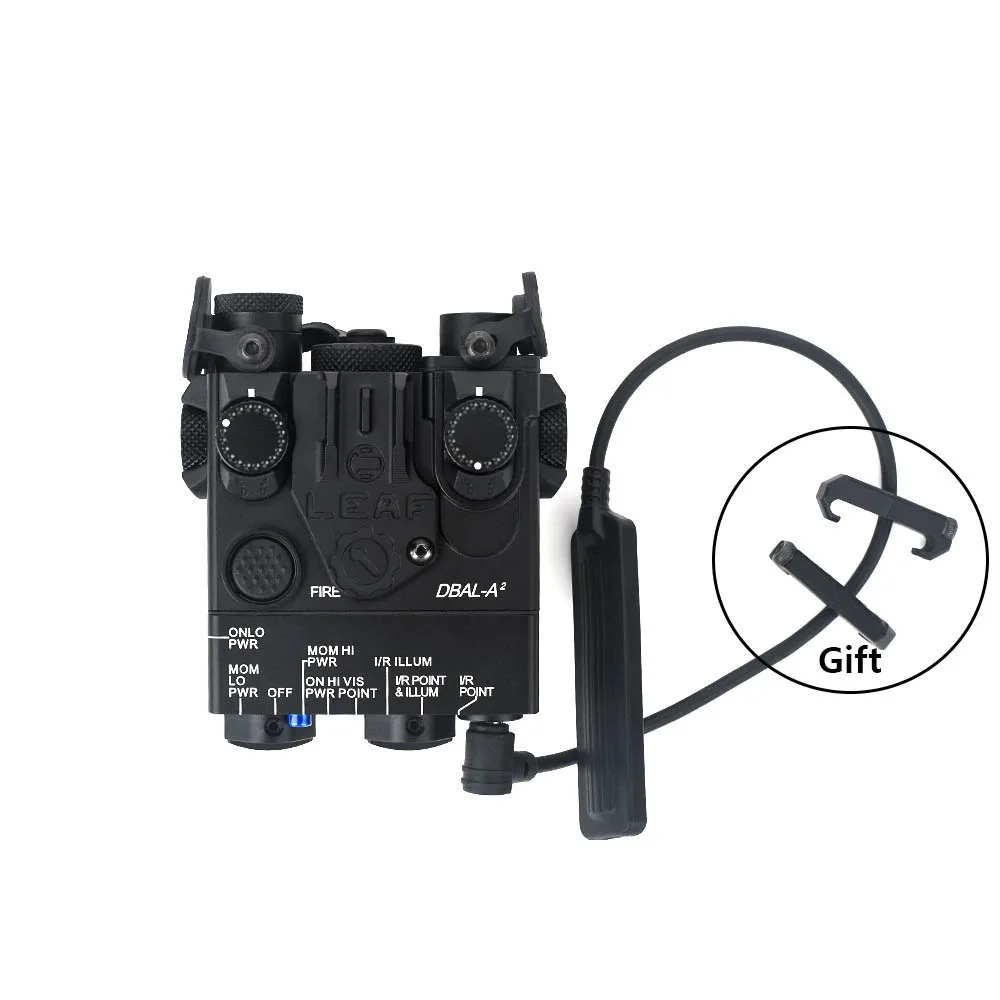 WADSN-MIRA LÁSER IR Airsoft DBAL-A2, punto rojo, Dbal PEQ15 Tactica, Metal completo, Armas, linterna LED estroboscópica, luz de explorador - imagen 4