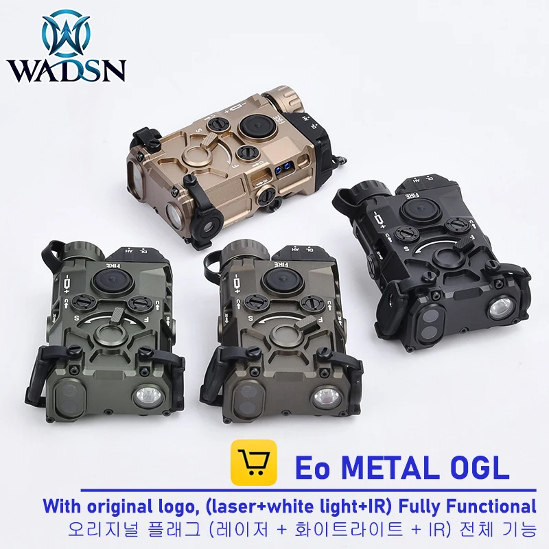 WADSN EO OGL indicador de Metal con logo original M300 SF linterna AXON interruptor de botón remoto caza Scout luz antorcha Airsoft
