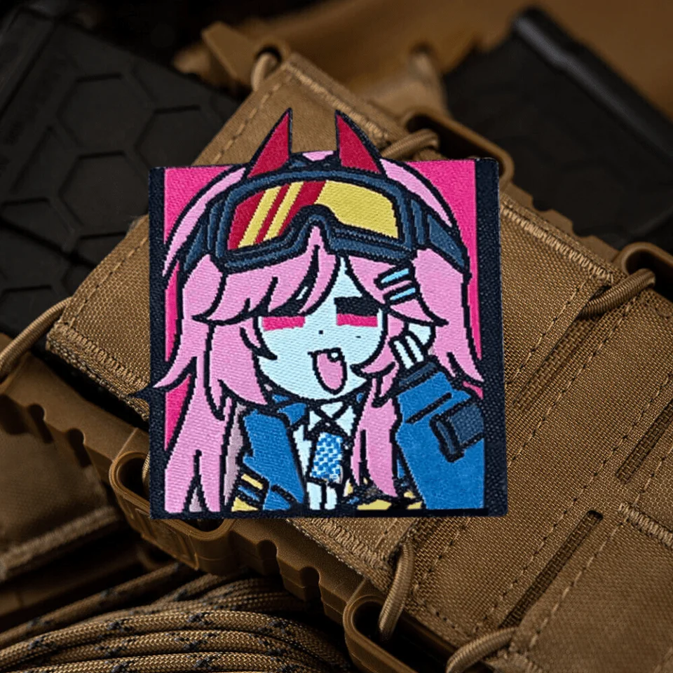 Parche táctico SIG MCX de primera línea para niña, insignia de moral militar, brazalete tejido, parches de gancho y bucle, pegatinas para ropa y mochila - imagen 2