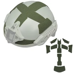 Parches tácticos para casco MK, pegatina mágica, gancho, sujetador de bucle, accesorios para casco MK, 9 unidades por juego