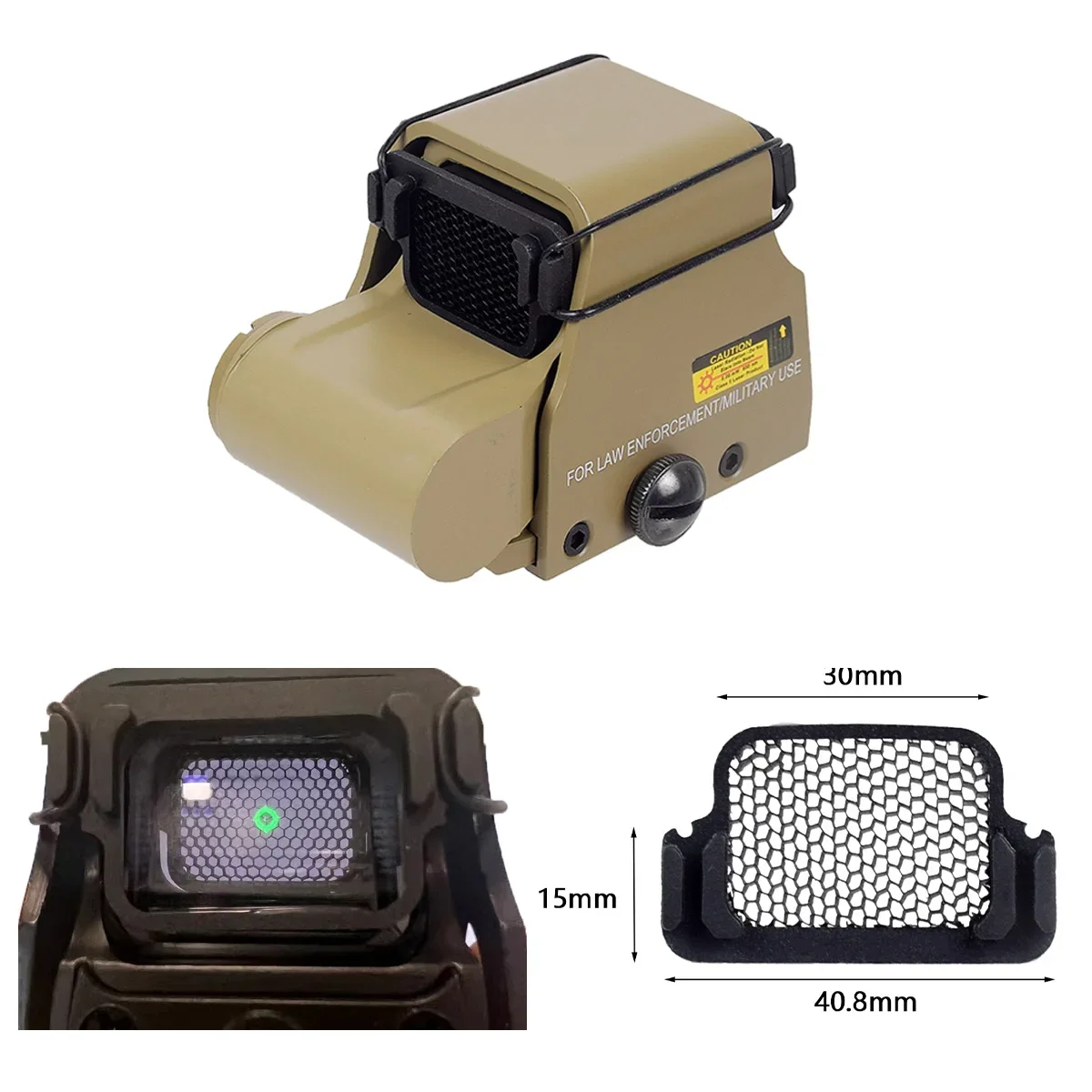 Killflash Kill Flash cubierta protectora holográfica punto rojo vista funda protectora para 551 552 553 558 512 552 XPS2 EXPS2 XPS3 EXPS3 - imagen 2