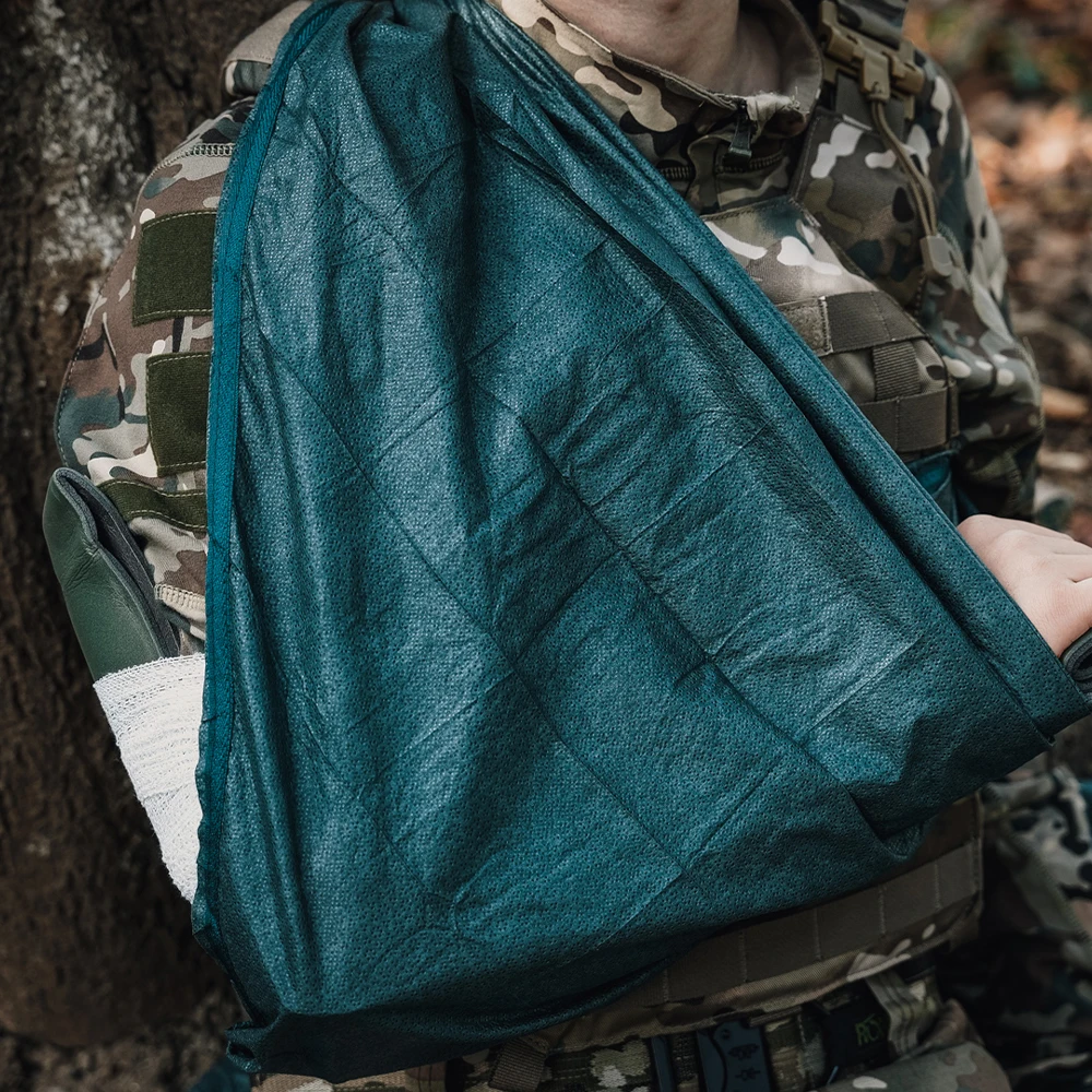 Vendaje Triangular de RHINO, corbata de combate esencial para cada botiquín de primeros auxilios, soporte y inmovilización de lesiones, hogar y exteriores - imagen 5