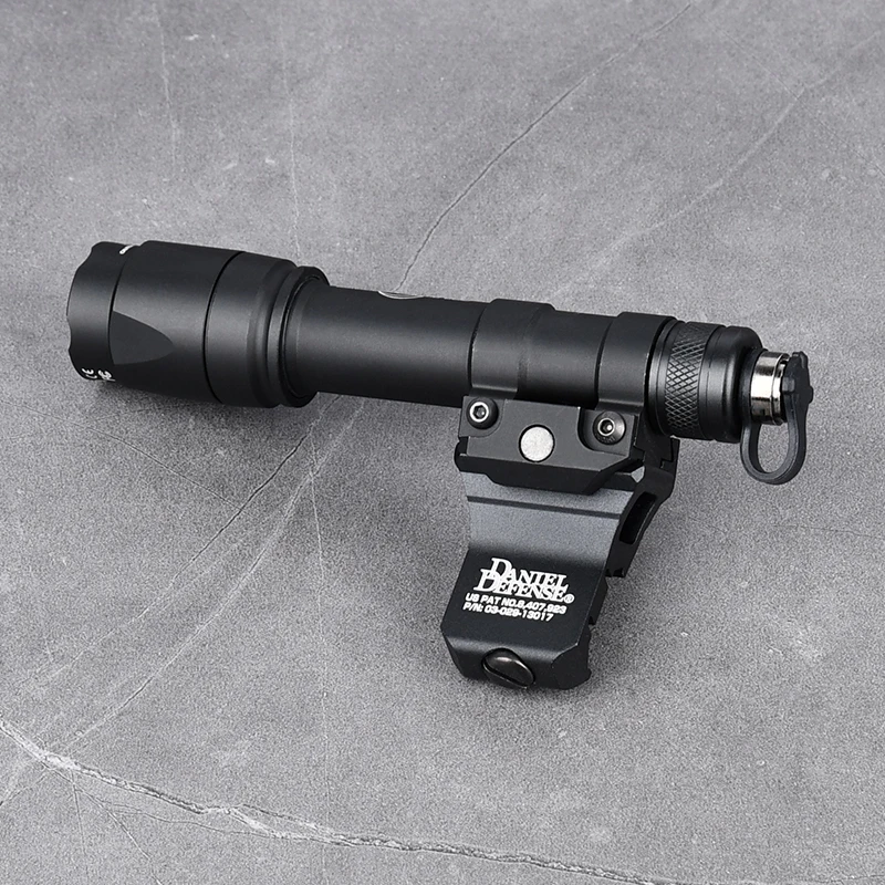 Táctico Airsoft Surefir M300 M300A M600 M600C Flahslight con DD Offset Mount Fit 20mm Rail MLOK KEYMOD Hunting Weapon Light - imagen 3
