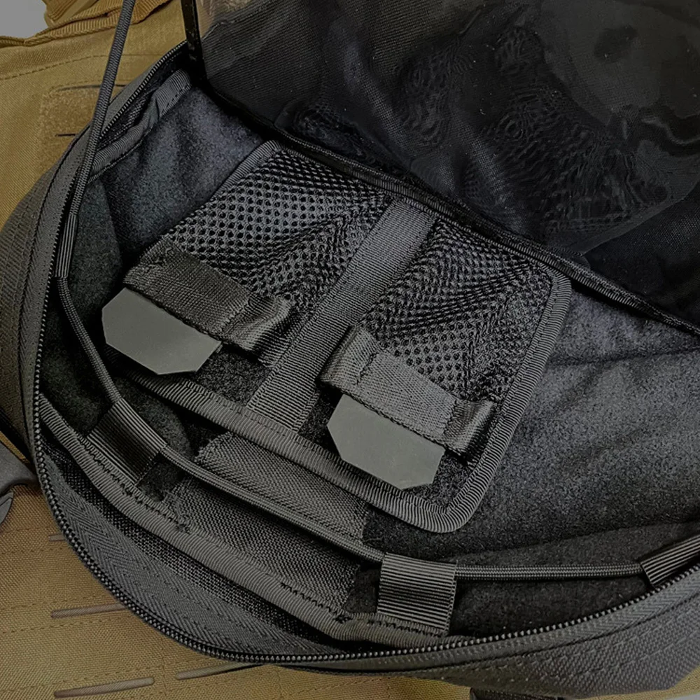 Bolsa con cierre de gancho táctico VULPO, bolsa para mochila, bolsa de inserción, bolsa de malla de almacenamiento EDC, organizador, Panel, soporte para llaves, bolsa para batería - imagen 3