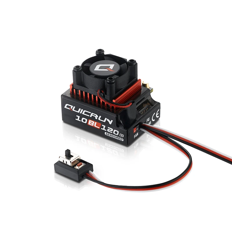 HOT HOBBYWING QuicRun 10BL120 SENSORED G2 Sensored Brushless ESC para 1/10 RC Racing Car - imagen 3