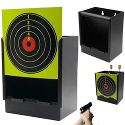Trampa de pellets Airsoft, objetivo de tiro de Metal de alta resistencia, trampa para pistola BB. 22/.177, objetivo receptor de balas para Rifle Airsoft