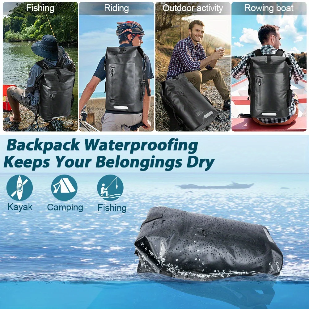 FANDAO Mochila de alta calidad adecuada para viajes al aire libre aventura bolsa seca duradera espaciosa ideal para surfear, acampar kayak - imagen 2