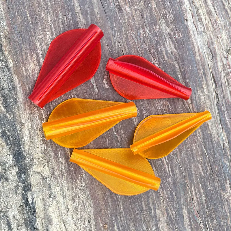 6/12 Uds. De paletas de flecha de TPU, pluma de flecha, tiro con arco, Fletching OD 4/6/7,6mm, eje de flecha para tiro con arco, fletches de objetivo de caza - imagen 4