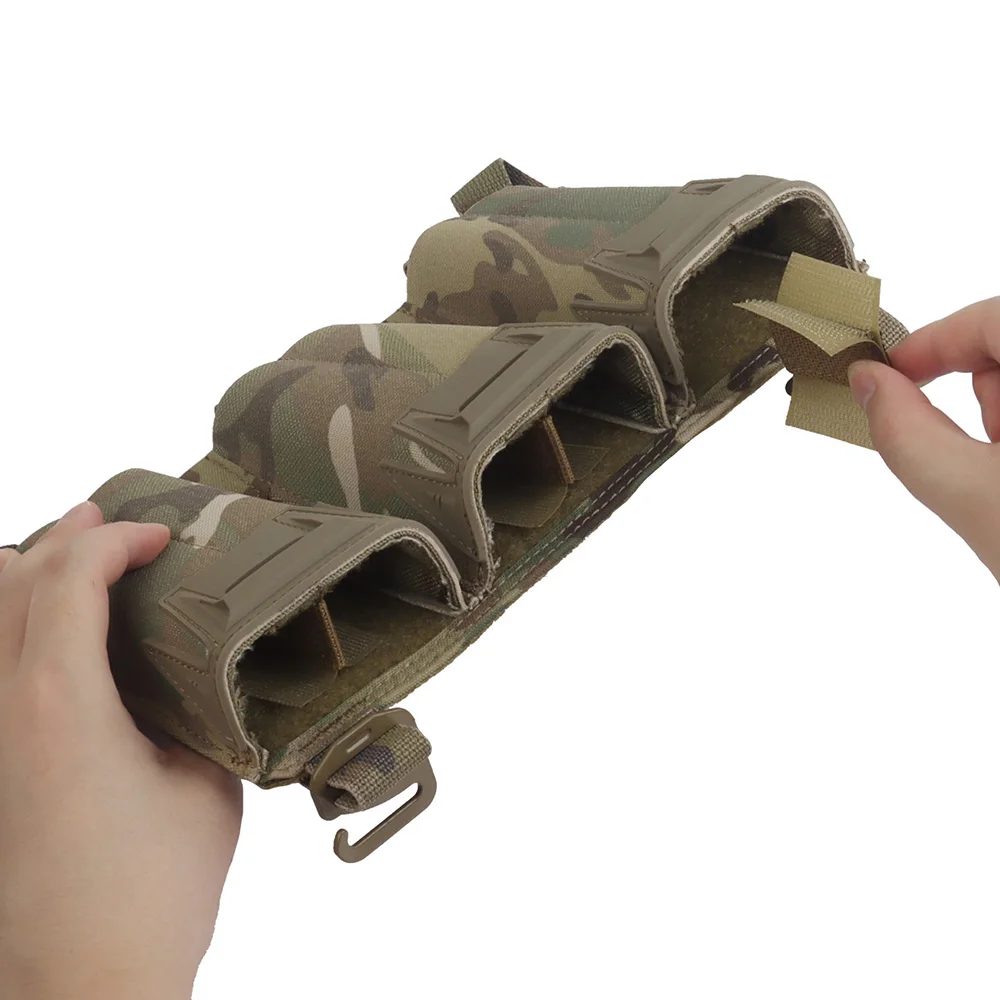 Bolsa triple cargador MOLLE camuflaje 5.56/9mm para portaplacas - imagen 4
