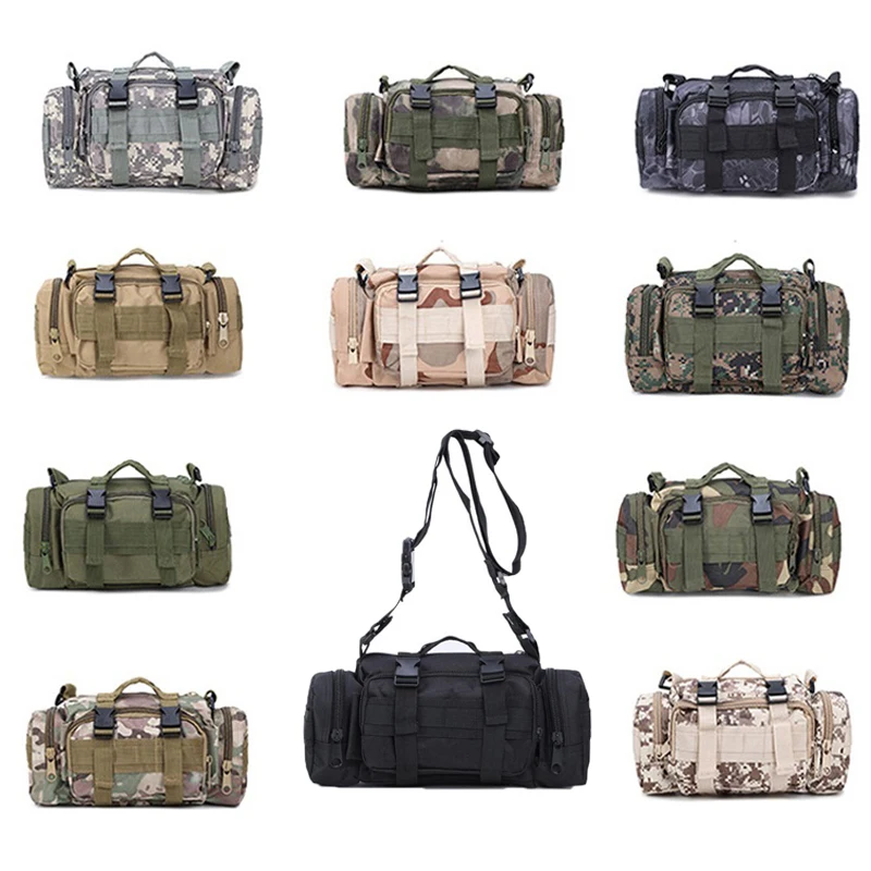 Riñonera táctica para exteriores, mochila para caza, bolsa de pecho para acampar, senderismo, ciclismo, riñonera para cinturón de cadera, bolsa de herramientas para manillar de cámara EDC - imagen 4