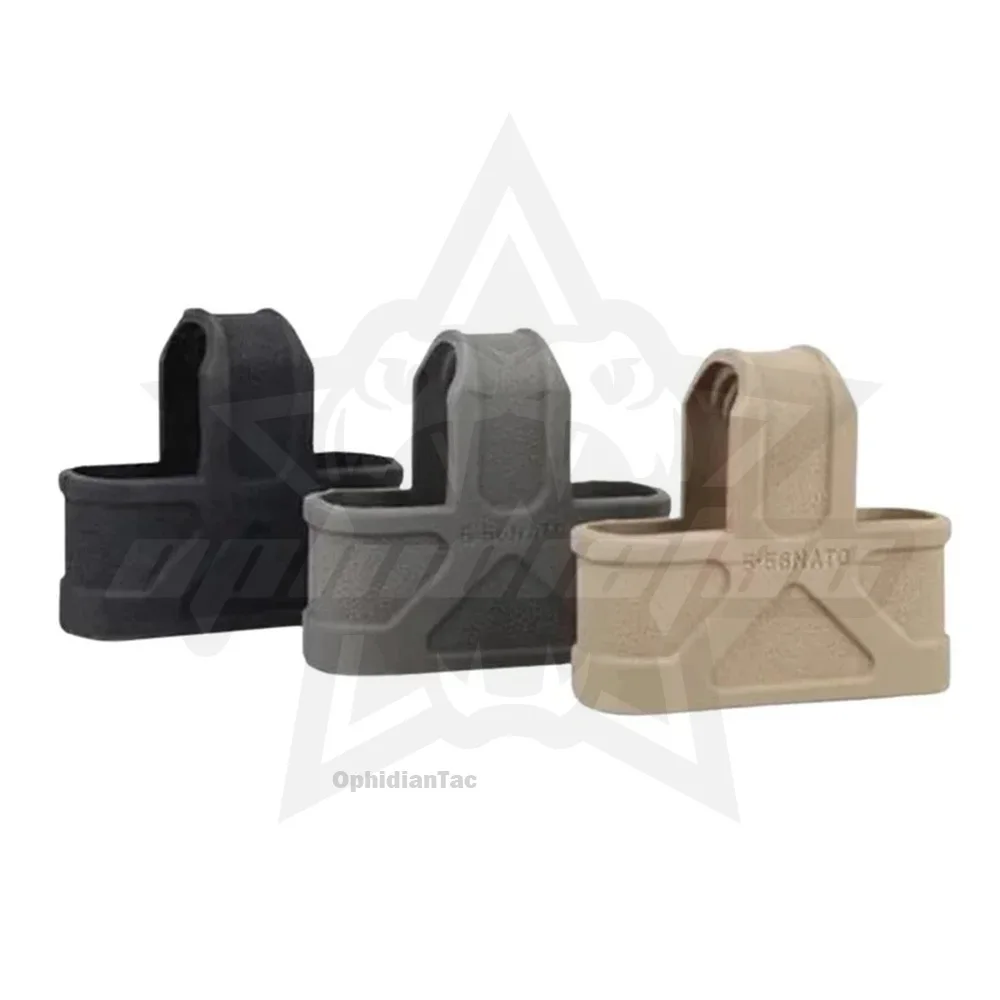 Funda de goma para pistola y guante, bolsa para cargador M4, accesorios de caza y Tiro, 10 piezas, 5,56 - imagen 3