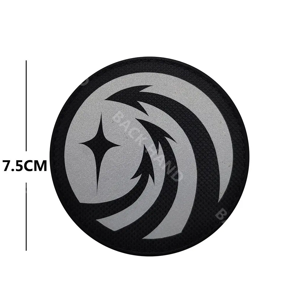 SCP Foundation IR parche luminoso reflectante brazalete insignia aplique adorno EDC accesorio militar táctico juego parche MTF - imagen 2