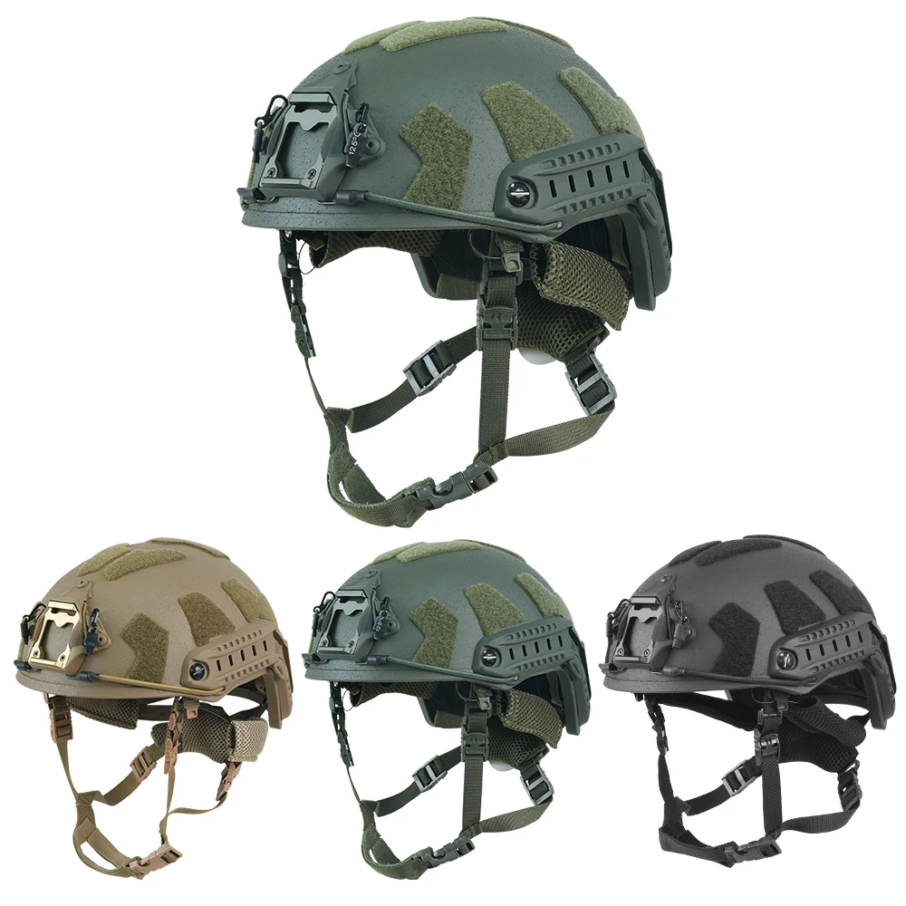 Casco táctico antidisturbios de fibra de vidrio BOOIU – Suspensión Wendy - imagen 2