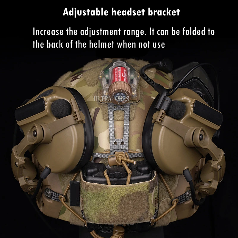 Auriculares tácticos Wargame Cs con micrófono, auriculares con cancelación de ruido para tiro, caza, deportes al aire libre, pastilla de sonido - imagen 5