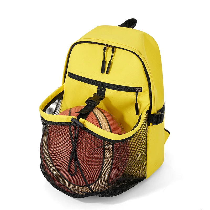 Mochila de entrenamiento de fútbol y baloncesto, bolsa de voleibol con bolsillo de malla para deportes al aire libre, bolsas de gimnasio, mochilas portátiles con cordón para estudiantes - imagen 5