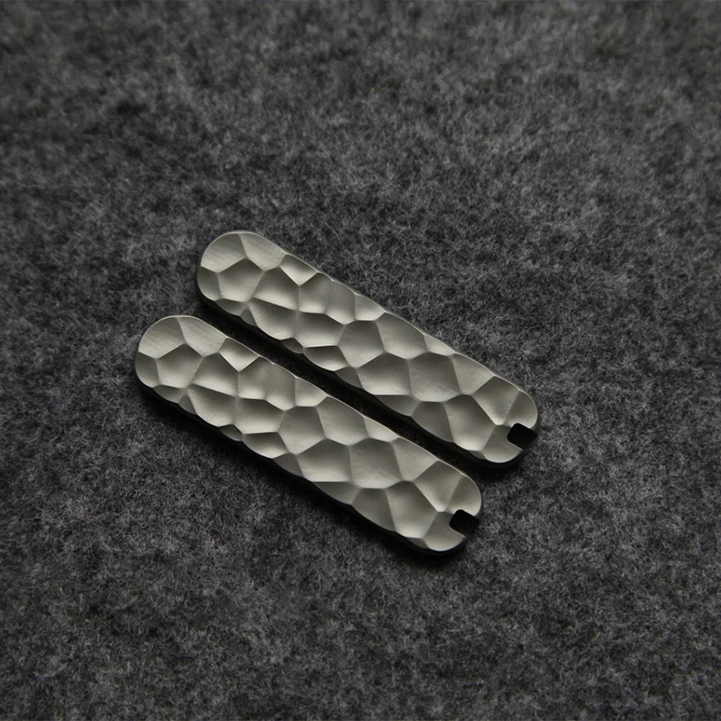 Parches de escala de mango de cuchillo de aleación de titanio azul tostado, 6 tipos, para cuchillos del ejército suizo Victorinox de 58mm, piezas clásicas de bricolaje Rambler - imagen 4