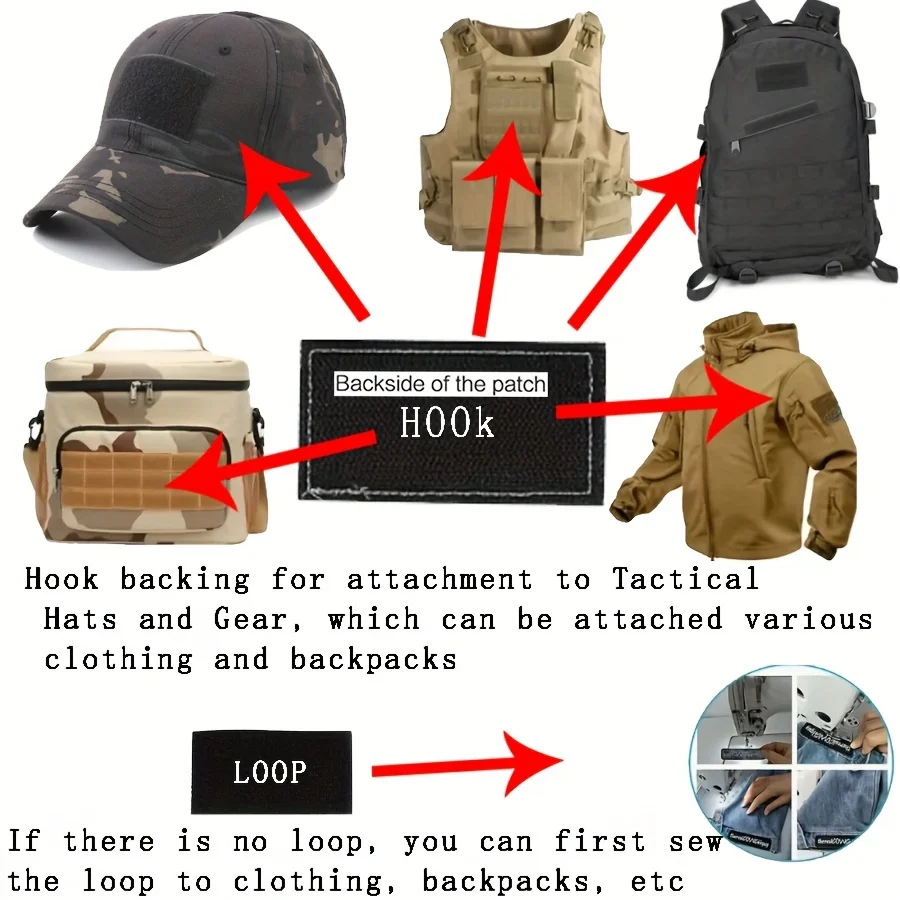 Parches Velcro Mochila TáCticos De Bordados Justice Is Coming - Funny Meme Militar Velcros Patch Hook & Loop - Insignia de moral bordada táctica para mochila Molle - imagen 4