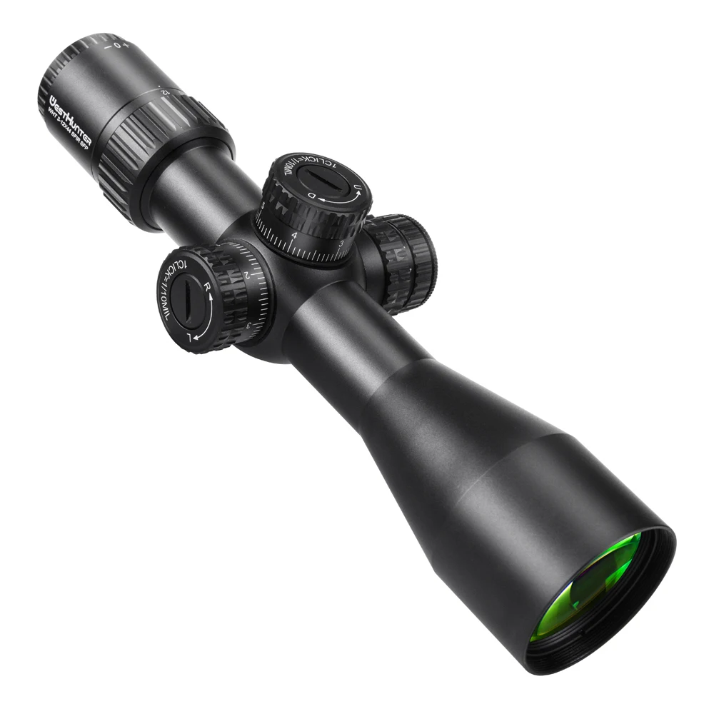 WestHunter WHT 3-12X44 SFIR SFP mira telescópica compacta para caza, rueda de paralaje lateral, miras ópticas tácticas de alta definición - imagen 4