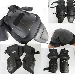 Traje táctico antidisturbios con protectores muslo y brazo + chaleco