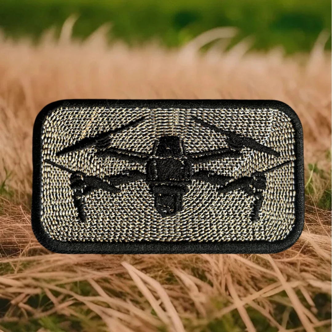 Insignia de moral táctica UAV, parches bordados de gancho y bucle para drones, pegatinas para mochila del ejército militar para ropa - imagen 5