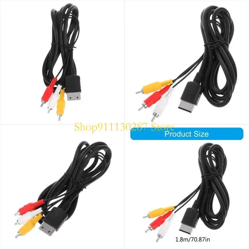 J1HC 1.8m/6 pies COMPUESTO COMPUESTO RCA AV CORD STEREO VIDEO VIDEO Adaptador