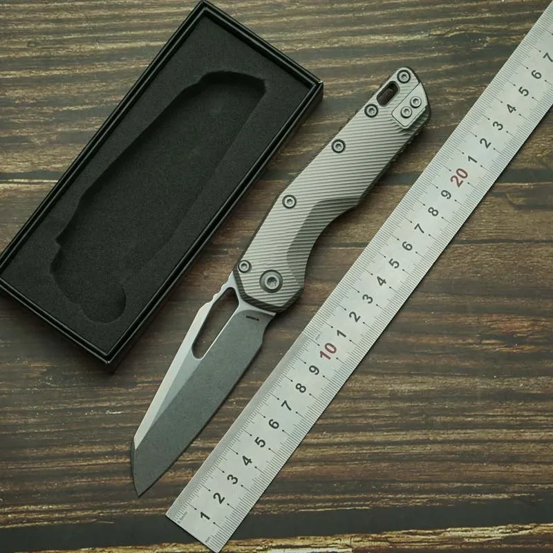 LEMIFSHE MSI Cuchillo plegable táctico EDC M390MK con mango titanio - imagen 2