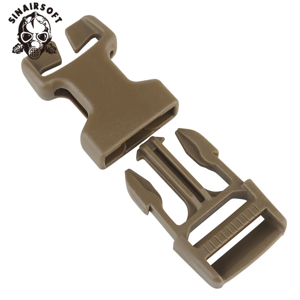 Hebilla de Liberación lateral SRB de 2 piezas, equipo de aparejo de pecho táctico de montaje en superficie, correas MOLLE PALS, accesorios para chaleco de caza - imagen 4