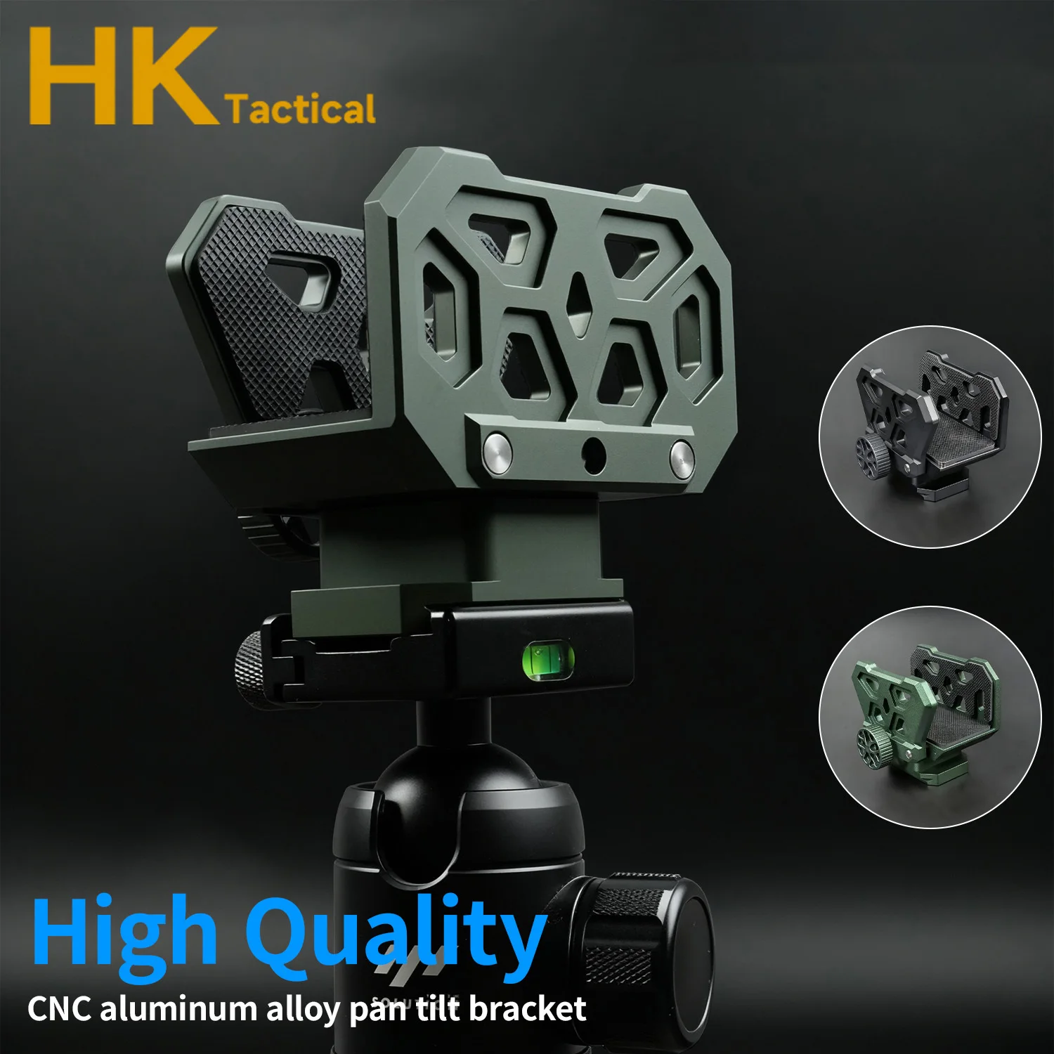 Cabezal de trípode de aleación de aluminio CNC, abrazadera táctica, soporte para trípode, diseños ajustables, abrazadera para pistola para caza y tiro al aire libre - imagen 2