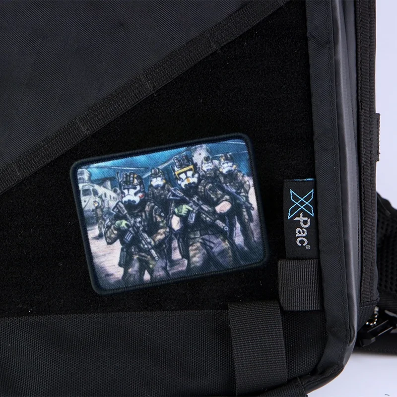 Clonación táctica soldado moral insignia parches impresos operador pueblo payaso brazalete generaciones gancho y bucle mochila pegatinas - imagen 3