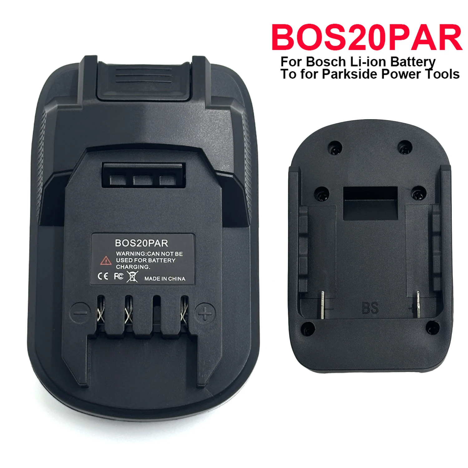 Nuevo adaptador convertidor de batería para batería Bosch de 18V, conversión a batería de iones de litio Lidl Parkside X20V para uso de herramientas Parkside