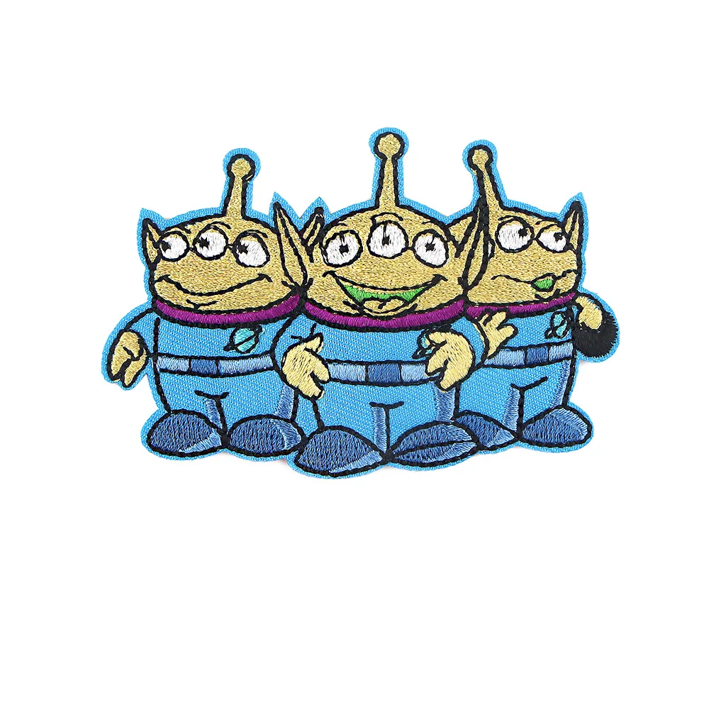 Parche de alienígena bonito, parches bordados de Anime para ropa, parches para planchar DIY para ropa, pegatinas de parche de dibujos animados - imagen 5