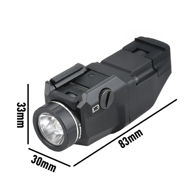 WADSN TR-7 arma explorador luz negra Airsoft linterna con función estroboscópica constante para uso táctico para pistola de juguete Airsoft - imagen 2