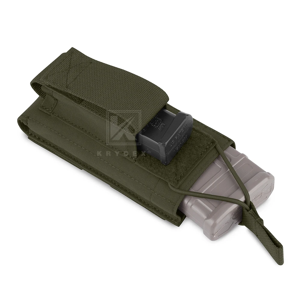 KRYDEX bolsa táctica para revistas individual abierta 5,56 M4 M16 AR15 Rifle y pistola Mag bolsa funda chaleco de caza Accesorios - imagen 3