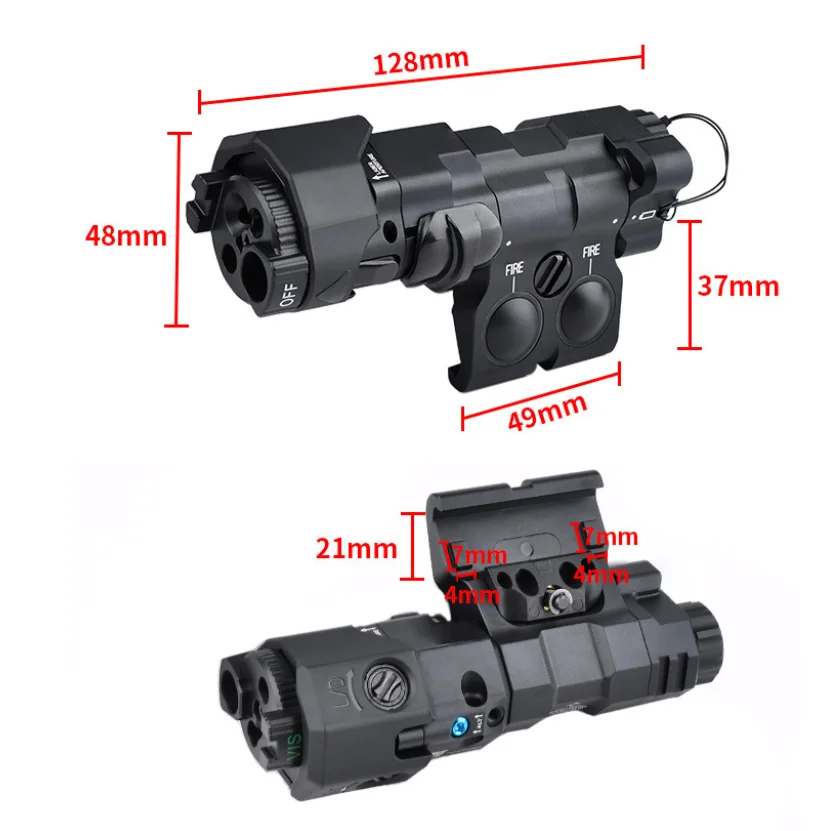 MAWL-C1 dispositivo de puntería láser táctico CNC metal luz LED IR - imagen 4