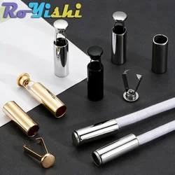 20 juegos de hebillas de bloqueo de cordón de Metal para costura DIY, Clips de cola de sombrero y sujetadores de cuerda para suéter