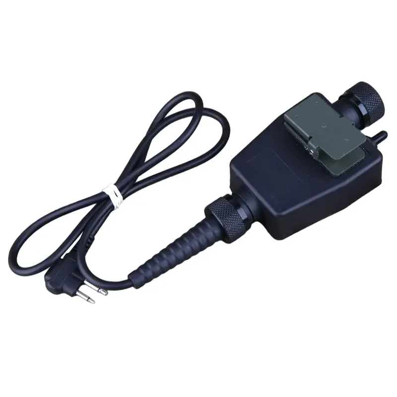 Cable de interruptor de intercomunicación, interfaz de enchufe de carga de Radio de doble Pin, Walkie Talkie para caza PTT, deportes de senderismo al aire libre - imagen 2
