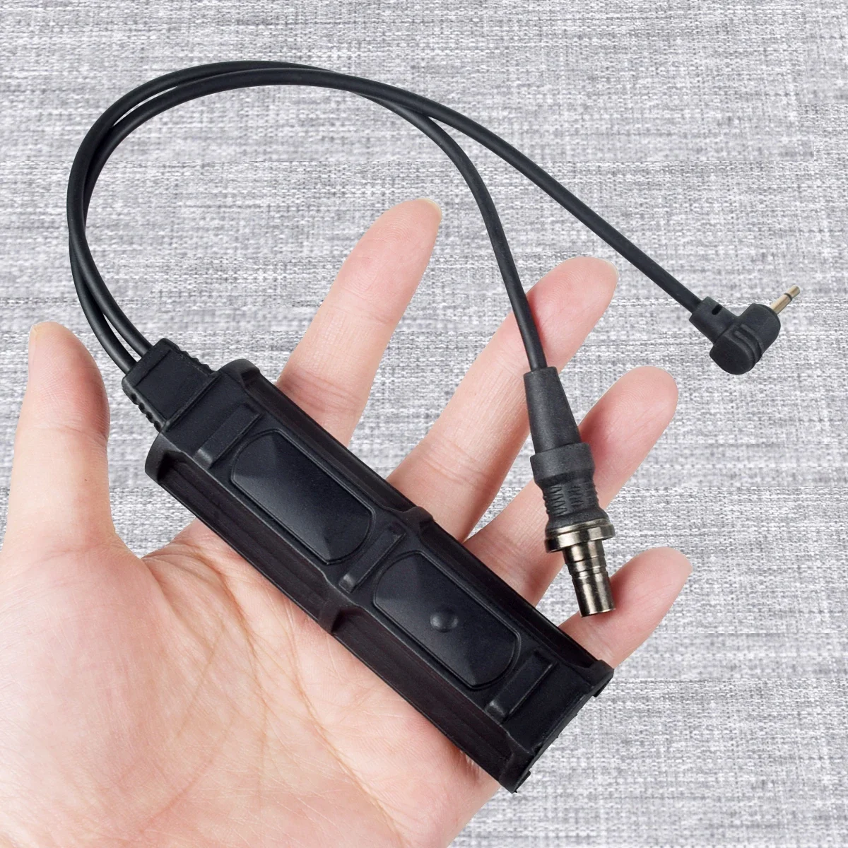 Interruptor táctico remoto de doble presión, enchufe SureFire de 2,5mm para PEQ DBAL M300 M600, linterna táctica, accesorios para Airsoft de caza - imagen 3