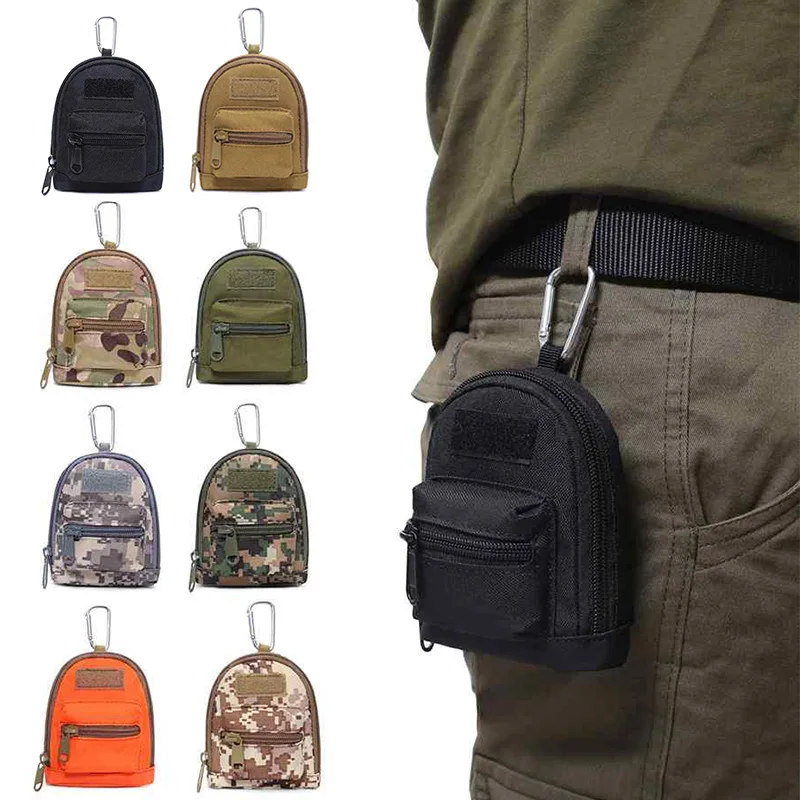 Cartera táctica para colgar monedas, bolsillo para llaves, auriculares, almacenamiento, tarjetero, caza al aire libre, EDC - imagen 2