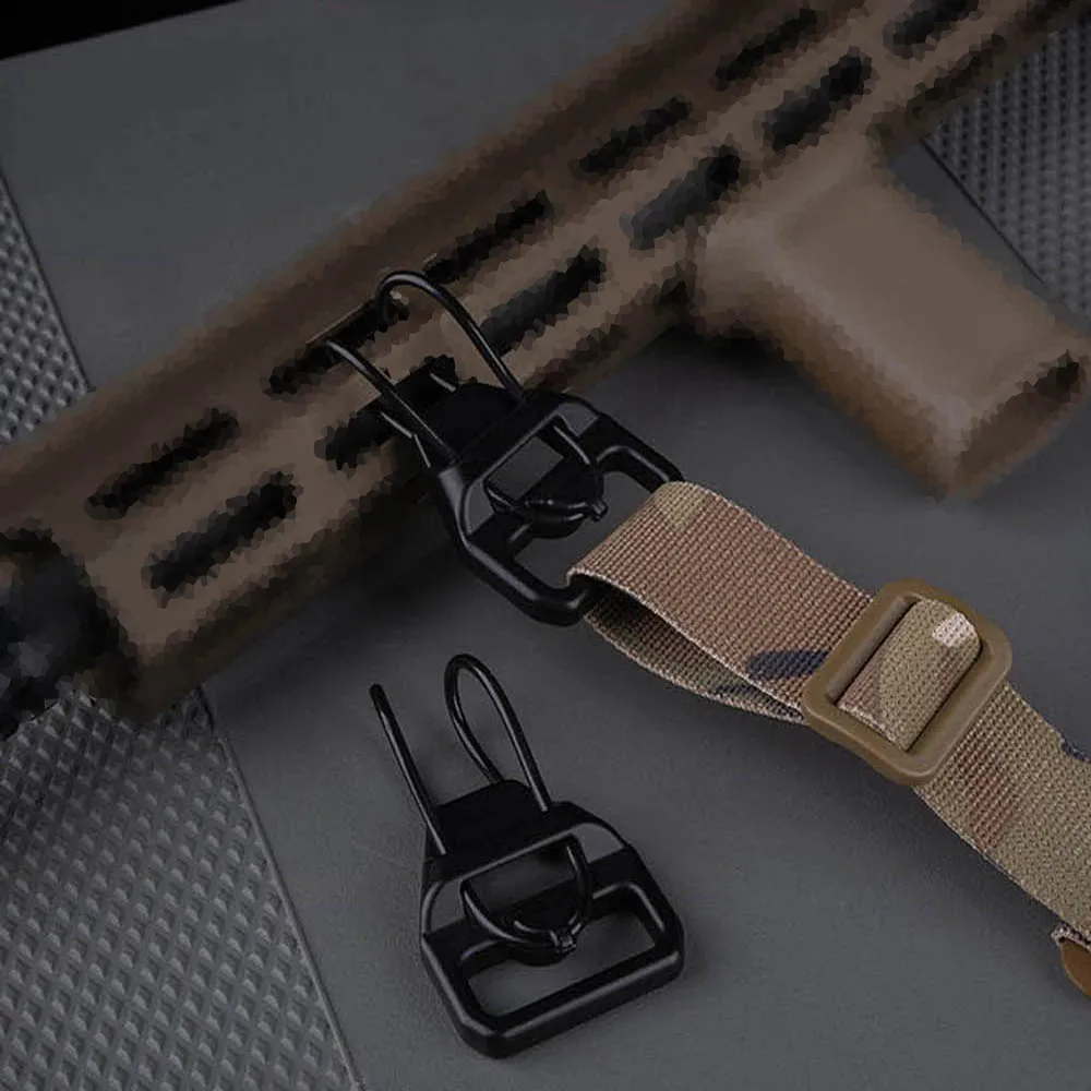 Hebilla de eslinga táctica V2 de segunda generación, ganchos de eslinga con bucle en U para Rifle de caza, correa de eslinga AK Airsoft, accesorios adaptados rápidos - imagen 5