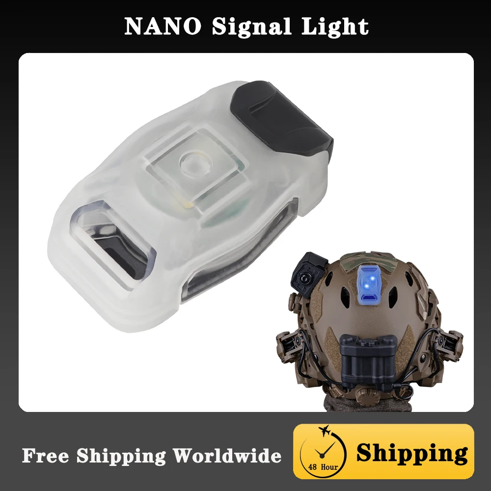 Luz táctica casco NANO IR rojo azul verde caza acampada