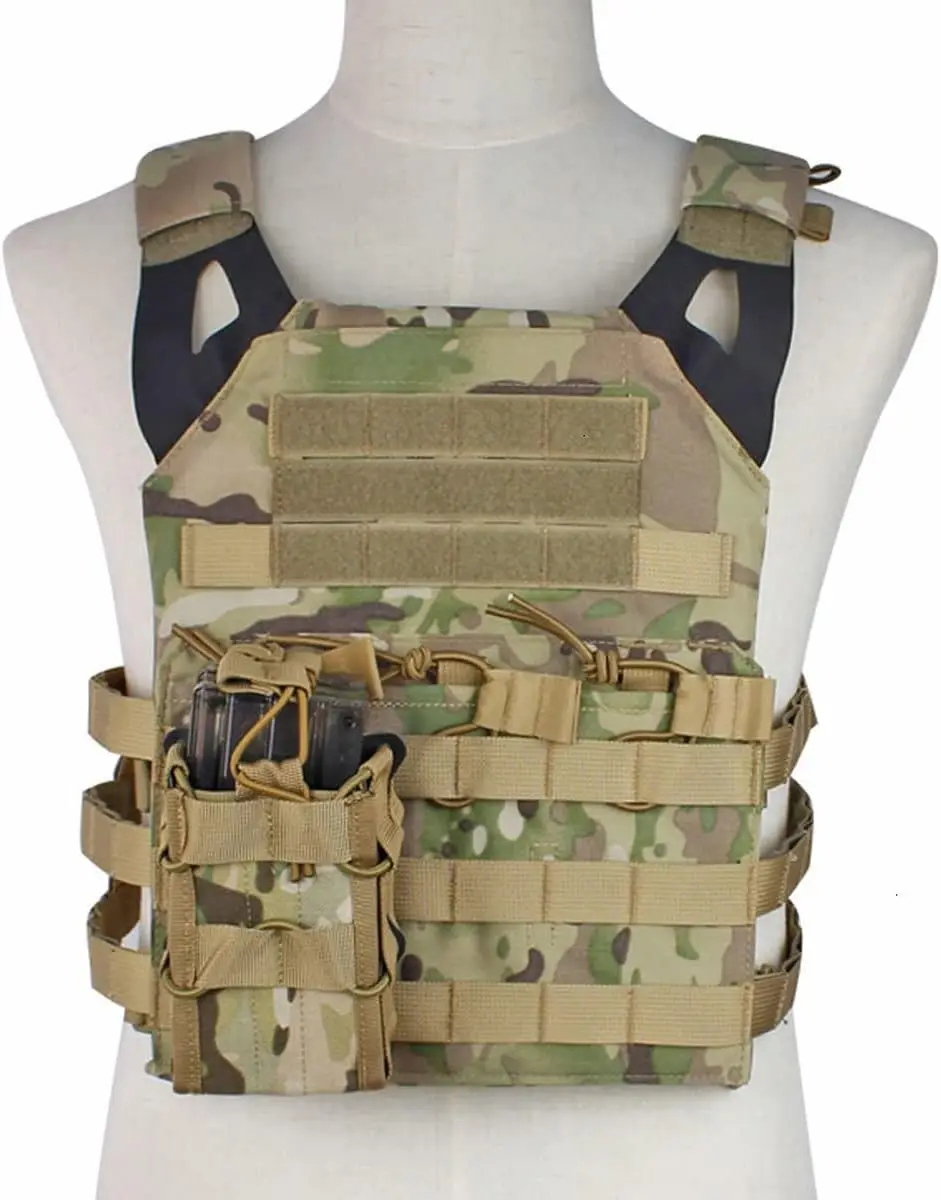 Bolsa magnética de doble capa 1000D Molle para M4, M14, M16, AR15, G36, Airsoft, caza, tiro, soporte magnético superior abierto - imagen 4