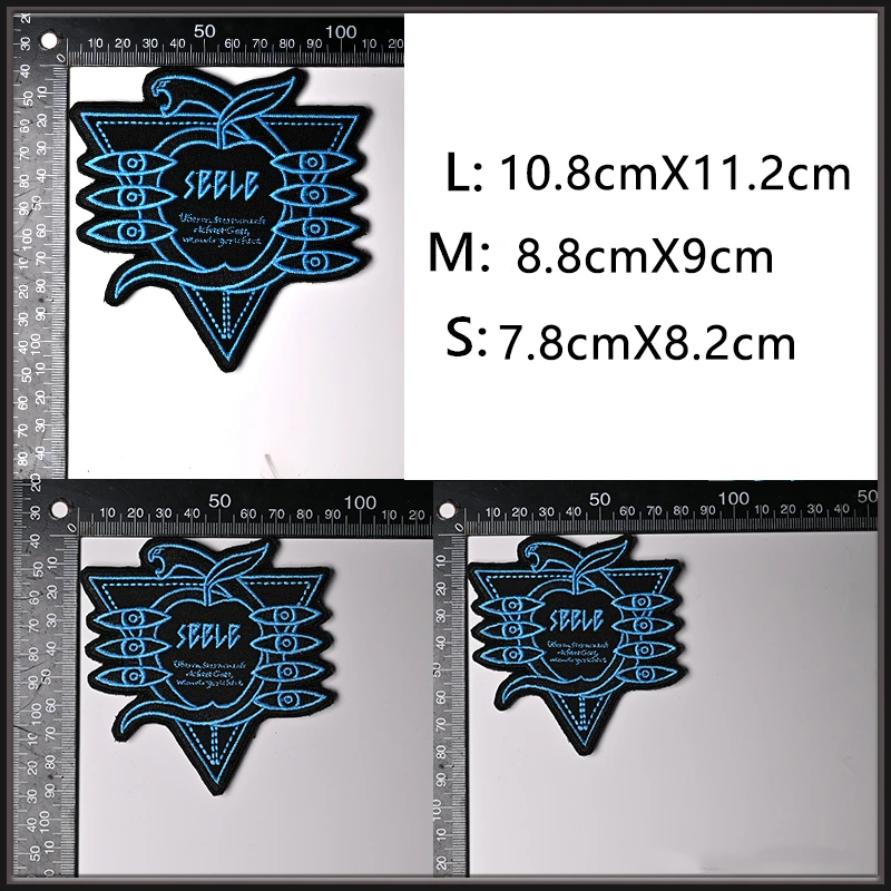 Parche bordado EVA NERV SEELE EVA serpiente Anime insignias para ropa chaleco mochila sombrero Decoración - imagen 2