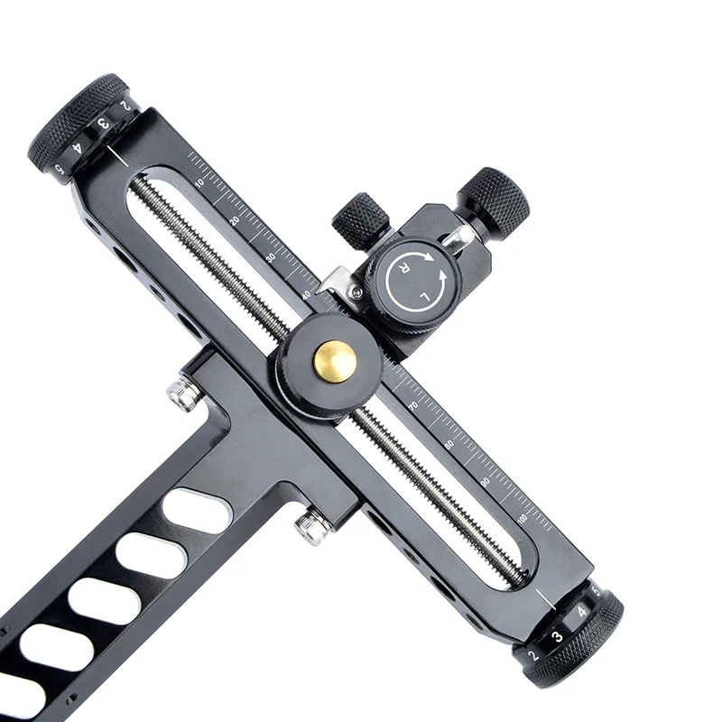 Mira de tiro con arco recurvo, ajuste de aleación de aluminio negro, escala transparente de precisión para tiro al aire libre, accesorios de caza - imagen 5