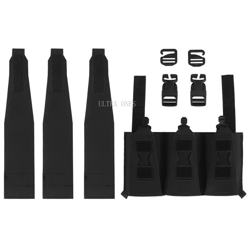 Bolsas tácticas multiusos para combate y tiro, bolsa magnética Triple elástica, accesorios para sistema Molle, riñonera, soporte para herramientas de caza - imagen 2