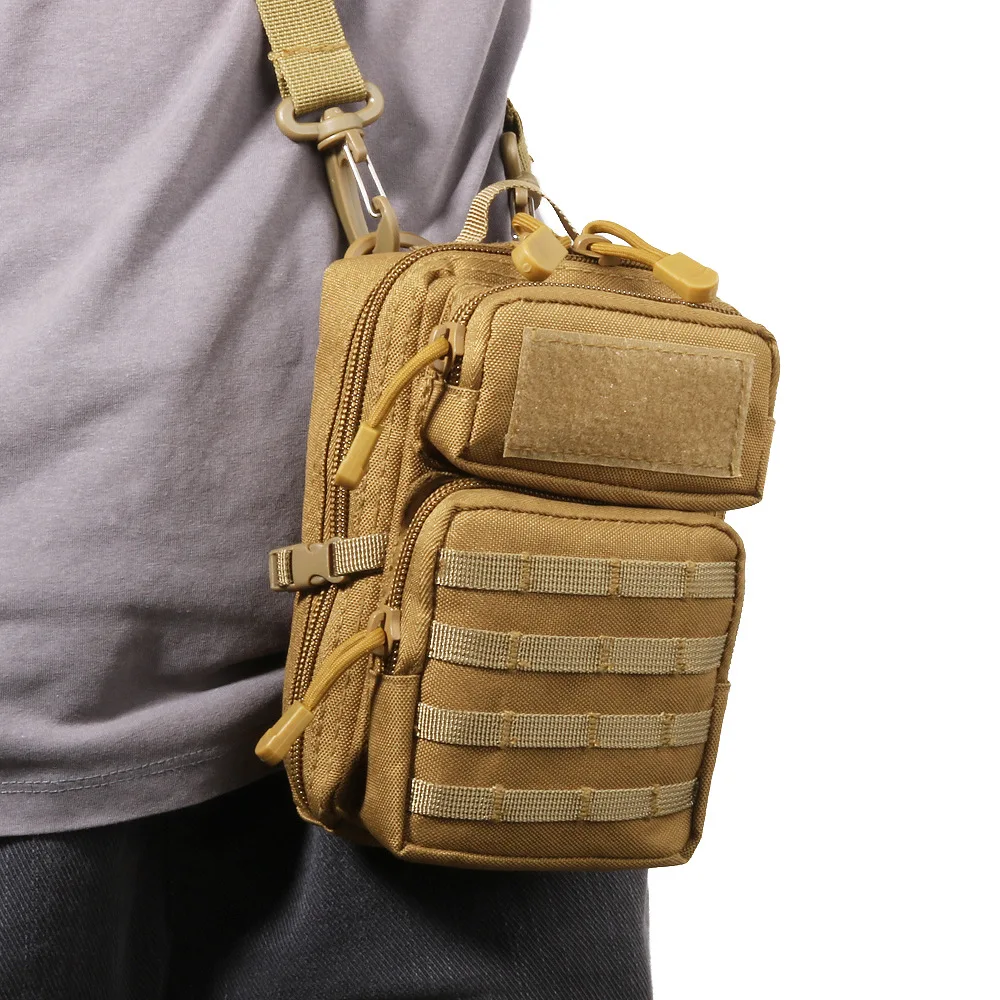 Tactical Molle Pouch 3P Phone Wallet Purse Camouflage Waterproof Nylon Hip Waist EDC Waist Bag - imagen 3