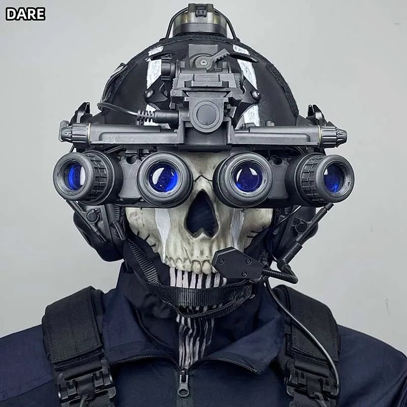 Night Ops Spectre Conjunto completo de casco táctico RÁPIDO: uso en múltiples escenarios para cosplay, convenciones de anime, paintball y airsoft - imagen 3